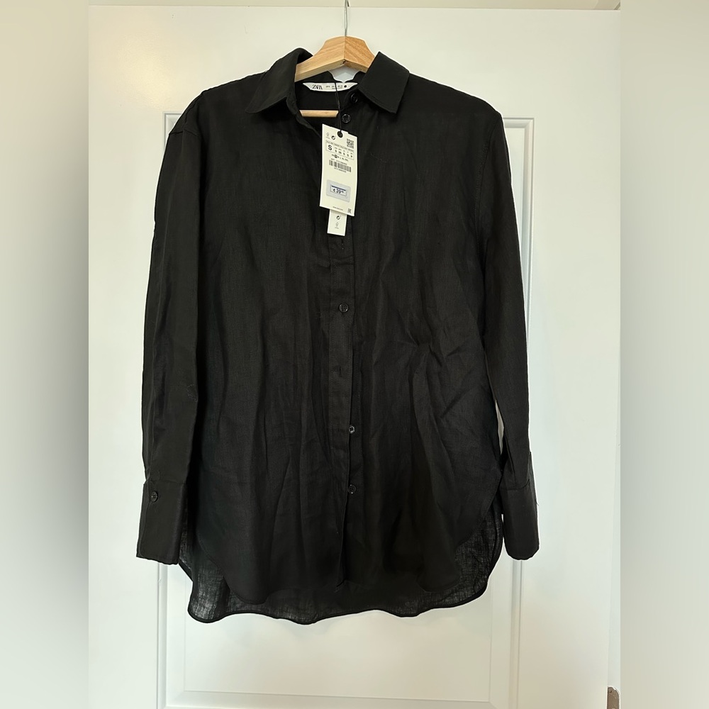 NWT Zara Linen Shirt